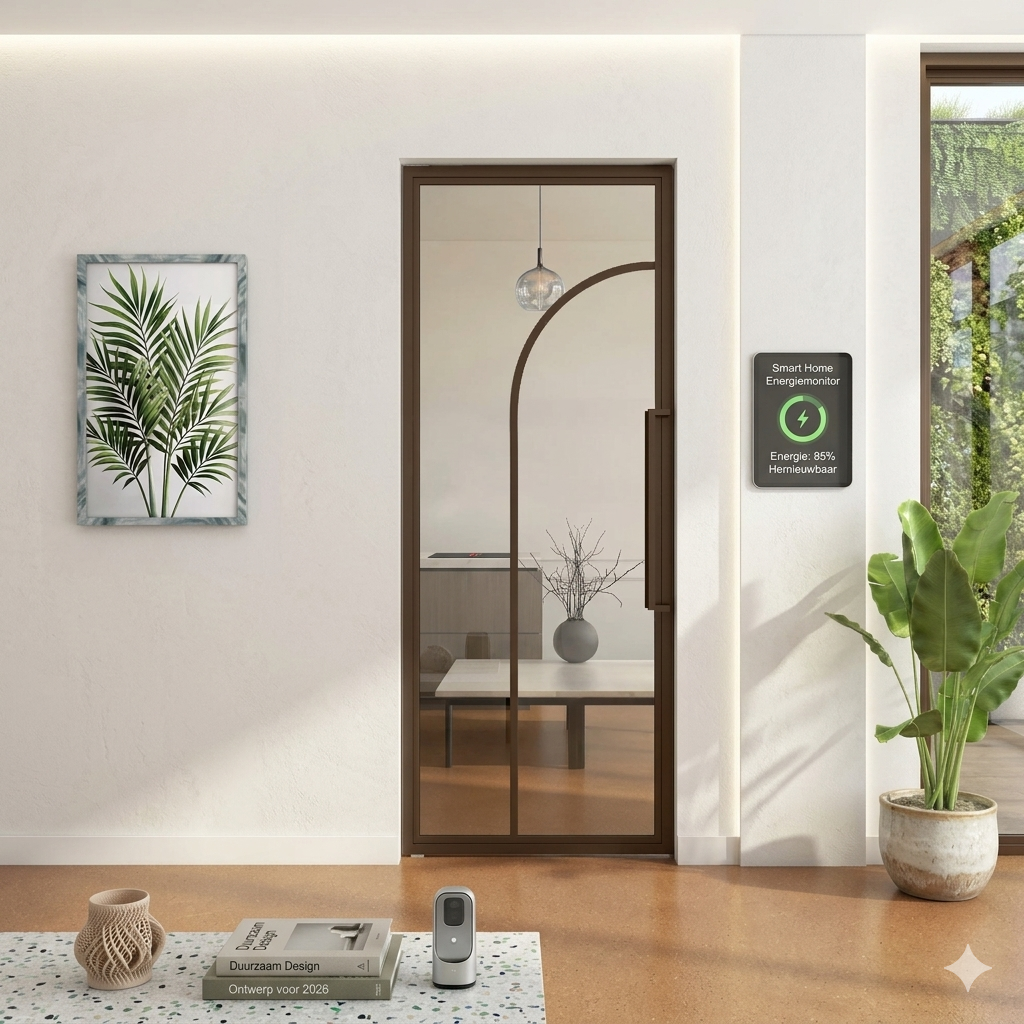 Bronzen taatsdeur met ronde lijn